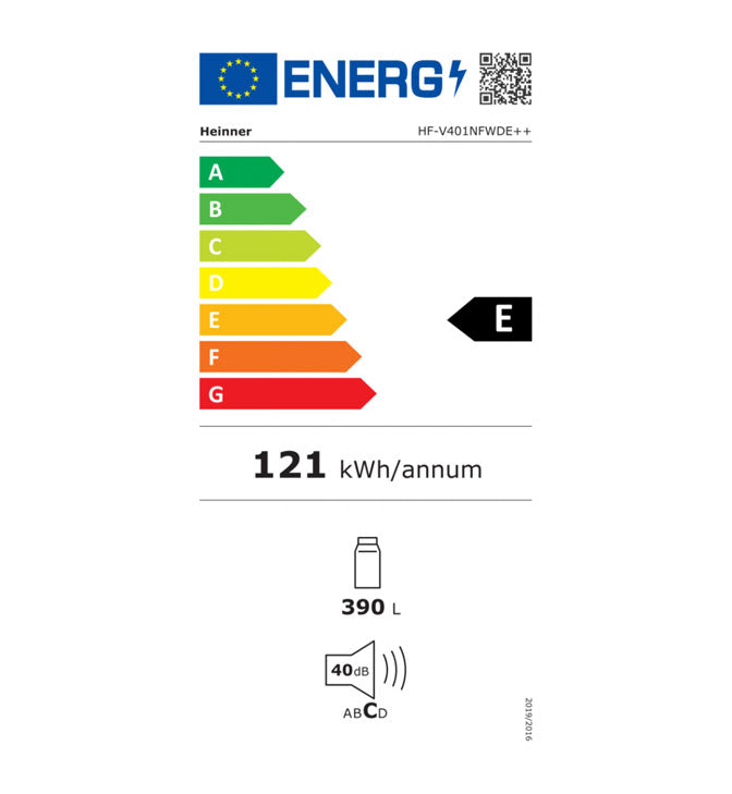 Šaldytuvas one door HF-V401NFWDE++ HEINNER