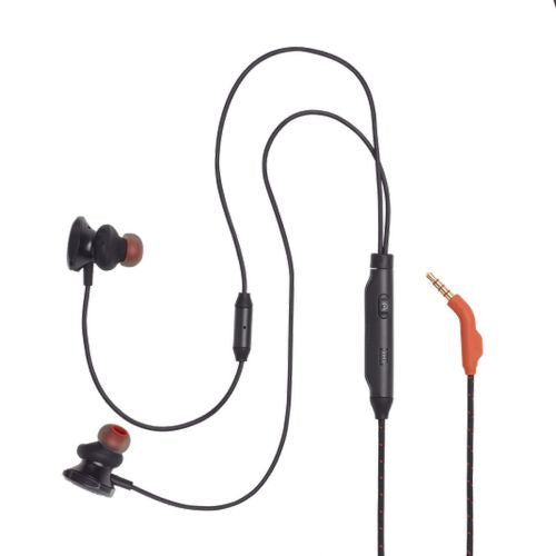 JBL Quantum 50 laidinis į ausis Gaming ausinės su mic, juoda spalva