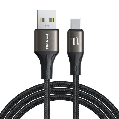 Joyroom šviestuvas-Speed Series laidas USB - Type-C, 100 W, 1.2m, (S-A25), juoda spalva