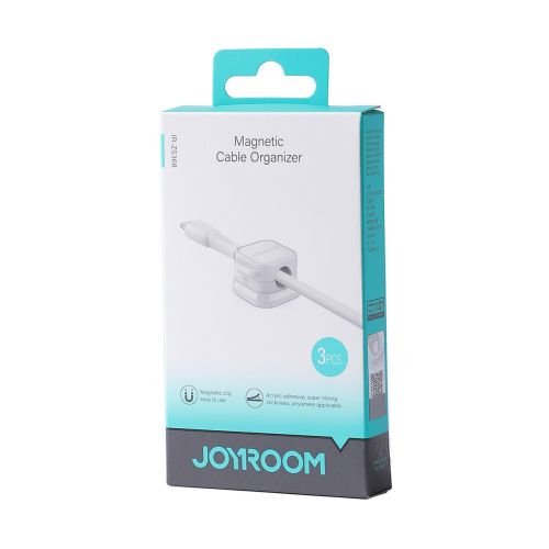 Joyroom laidas Organizer magnetinis up į 7.5 mm diameter, (3pcs), (JR-ZS368), balta spalva