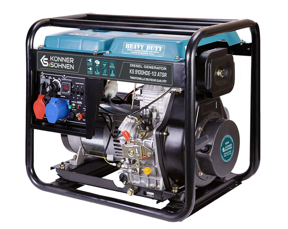 Dyzelinis generatorius 7500W, KS 9100HDE-1/3 ATSR (EURO V), KÖNNER & SÖHNEN