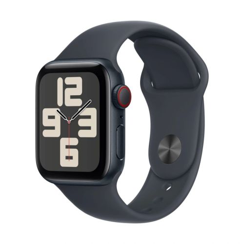 Apple Watch SE2 (2024) GPS + Cellular LTE 44mm Midnight Alu case, Midnight Sport Band M/L EU MXGM3