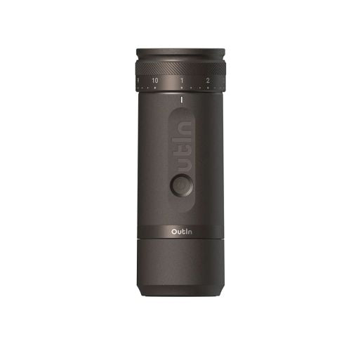 OutIn Fino nešiojamas Espresso Machine, 28 Grinding Options, 1000 mAh, Thundra, ruda spalva