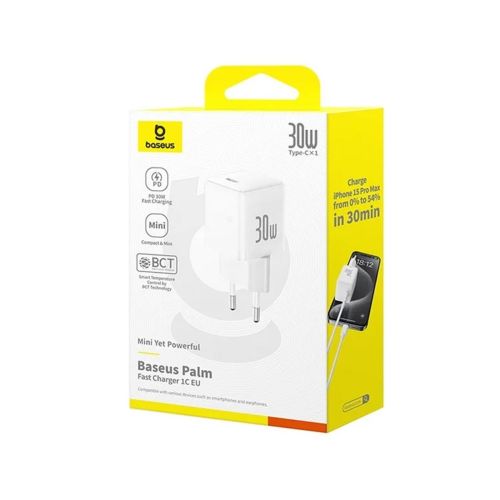 Baseus Palm Series USB-C 30 W įkroviklis NEXORA iPad komplekte