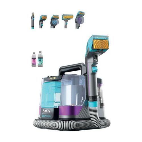 Shark StainStriker HairPro Pet nešiojamas Carpet ir Furniture Cleaner su 5 Attachments 450 W PX250EUT, violetinė / žalia