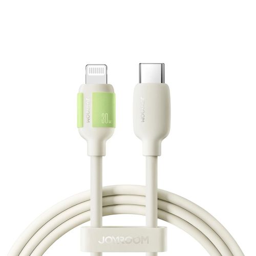 Joyroom Type-C - Lightning Fluorescent Series laidas A53, 30 W, 2m, (S-A53), smėlio spalva
