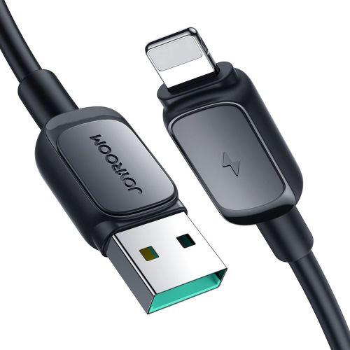 Joyroom USB - Lightning duomenų laidas, 2.4A, 480Mb/s, 1.2m (S-AL012A14), juoda spalva