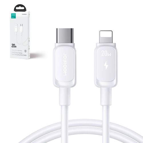 Joyroom Type-C - Lightning laidas Multi-Color Series laidas A14, 30 W, 480mb/s, 1.2m, (S-CL020A14), balta spalva