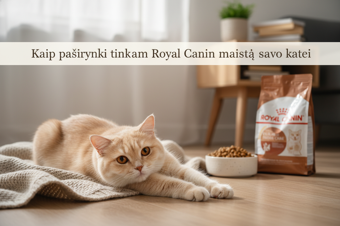 Royal Canin kačių maistas pagal veislę ir specialius poreikius