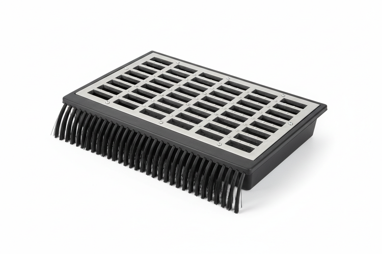 Batų valymo grotelės ir vonelės 40–60 cm. Aco, Maxpol. Cinkuotas plienas ir guma. Greitas pristatymas