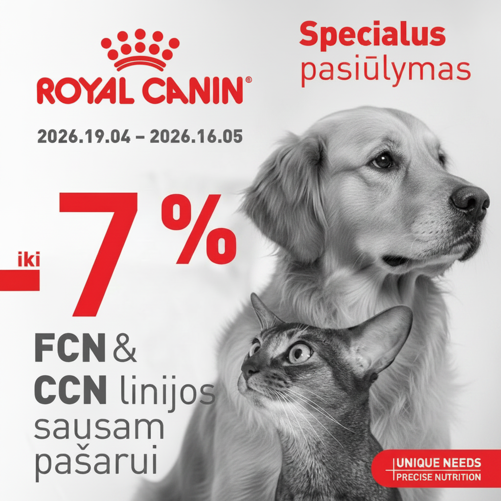 Royal Canin“ — nuolaida 7%