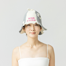 Czapka do sauny 'Miss Sauna' 100% wełna