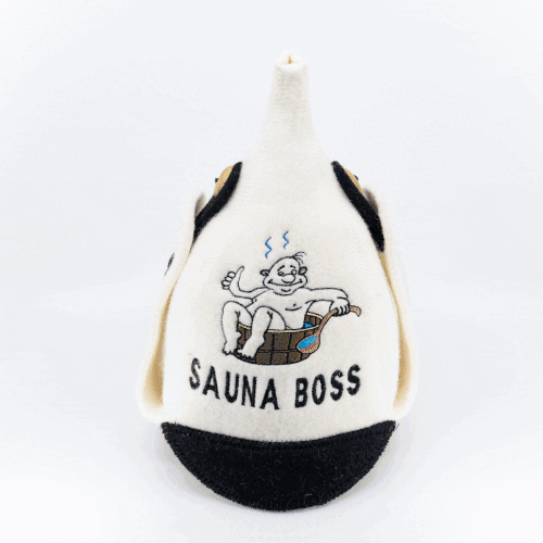 Czapka do sauny „Sauna Boss” 100% wełna