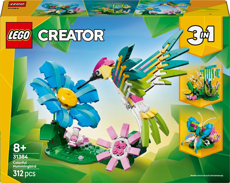Constructor LEGO® Creator 3in1 Hummingbird 31384, 312 pcs.