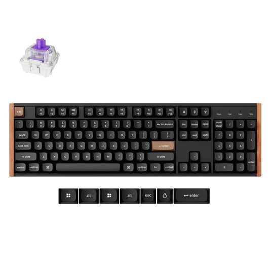 Klaviatūra Keychron k10 he special, EN, balta
