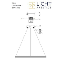 Light Prestige Ring ceiling light, 35W, LED, 3 - 6K