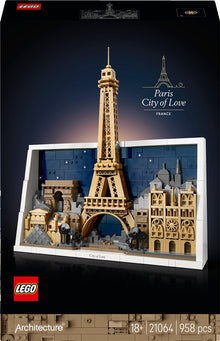 LEGO® Architecture Paris Building Set 21064, 958 pieces.