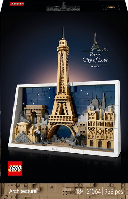 Konstruktorius LEGO® Architecture Paryžius 21064, 958 vnt.