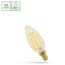 Żarówka Spectrum LED, B35, E14, 4.9 W, 490lm, 2400K