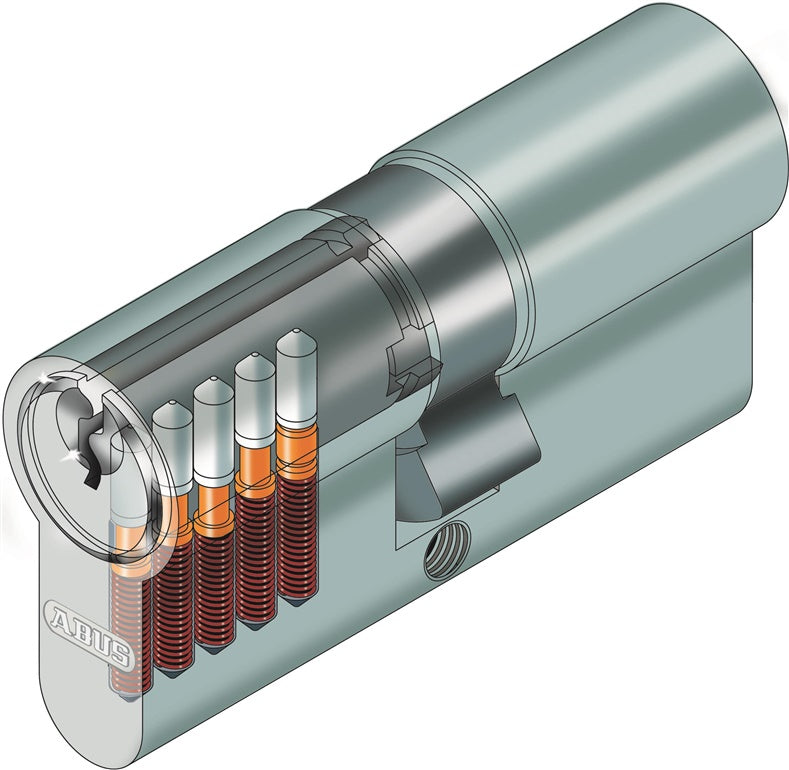 Cylinder Abus E50N, European (DIN) standard, 35 mm, grey