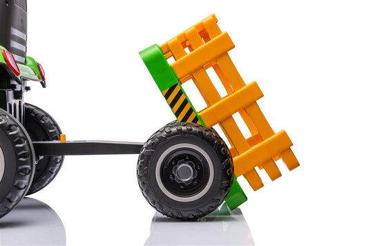 Traktor elektryczny dziecięcy Hatis, żółto-zielony