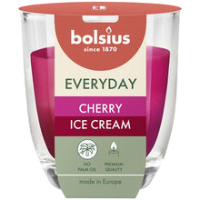 Świeca zapachowa Bolsius Cherry Ice Cream 21 h Czerwona/Różowa