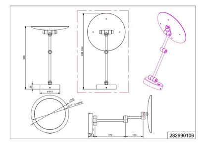 Wall lamp Trio H2O VIEW, 3 W, LED, 282990106
