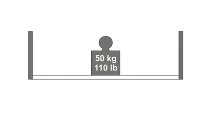 Wspornik półki Dolle Bermuda, 272x272 mm, antracyt