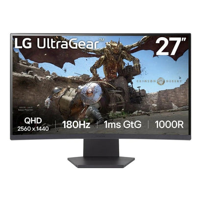 Monitorius LG UltraGear 27GS60QC-B.AEUQ LED 180 Hz, QHD, 27"