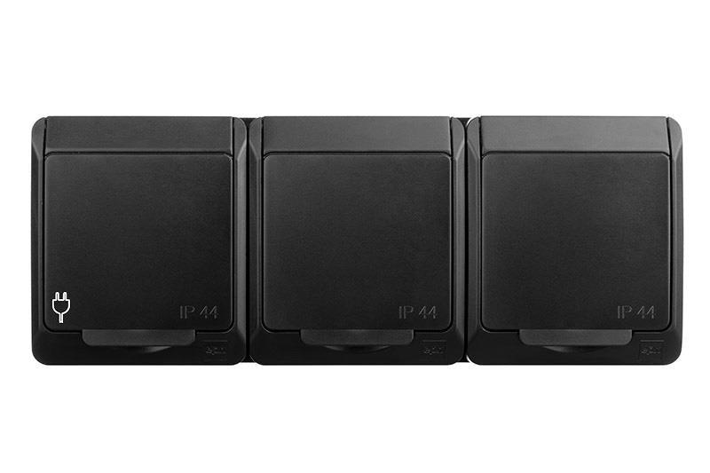 Trivietis kištukinis lizdas ELEKTRO-PLAST HERMES, IP44