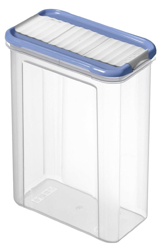 Container for loose products, 1.5 l, clear/blue