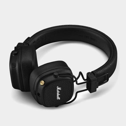 Marshall Major V Bluetooth belaidis ant ausų ausinės, juoda spalva