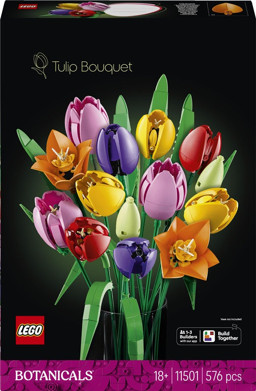 Konstruktor LEGO® Botanicals Bukiet tulipanów 11501 576 elementów.