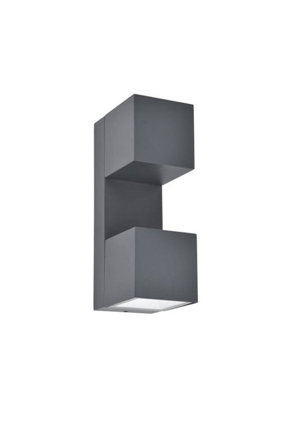 Sieninis lauko šviestuvas Fari LED 10W3K 1200LM IP54t. pilka