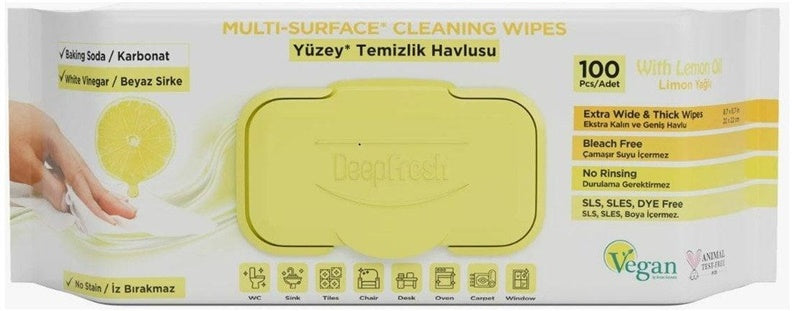 SERV CHUSTECZKI CZYSZCZĄCE DEEPFRESH CYTRYNA 100SZT