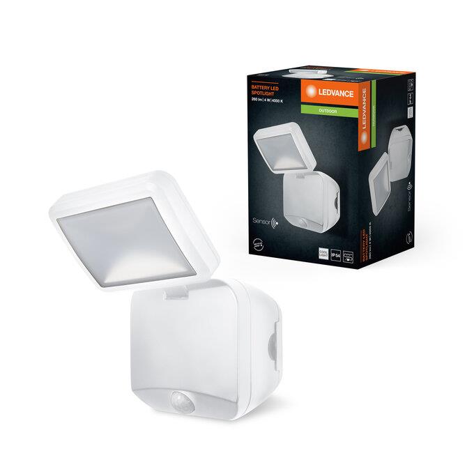 Prožektorius Osram, 4 W, 4000 °K, IP54, baltas