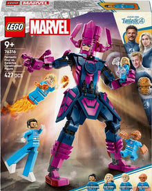 LEGO® Marvel Fantastyczna Czwórka kontra figurka Galactusa do zbudowania