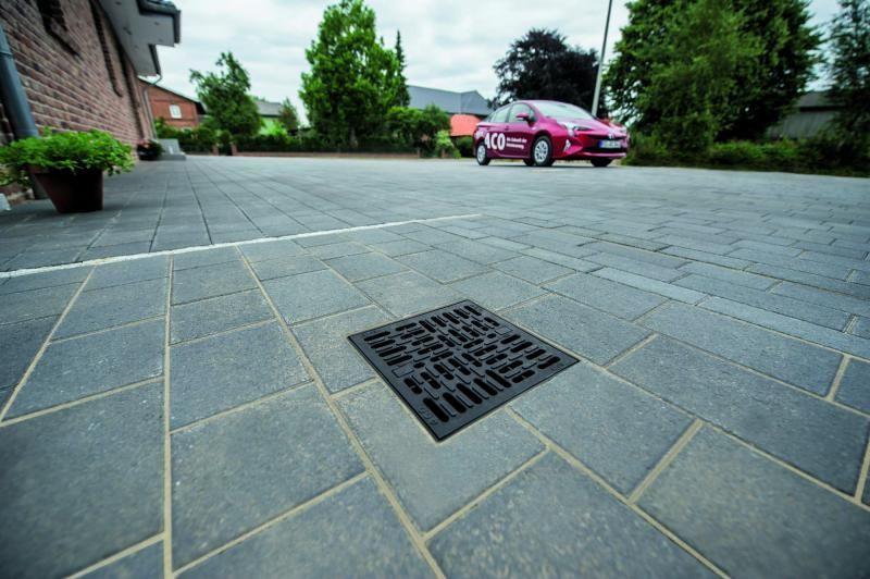 Wpust podłogowy Aco DN 100 Self XtraPoint 25x25cm B 125, tworzywo sztuczne