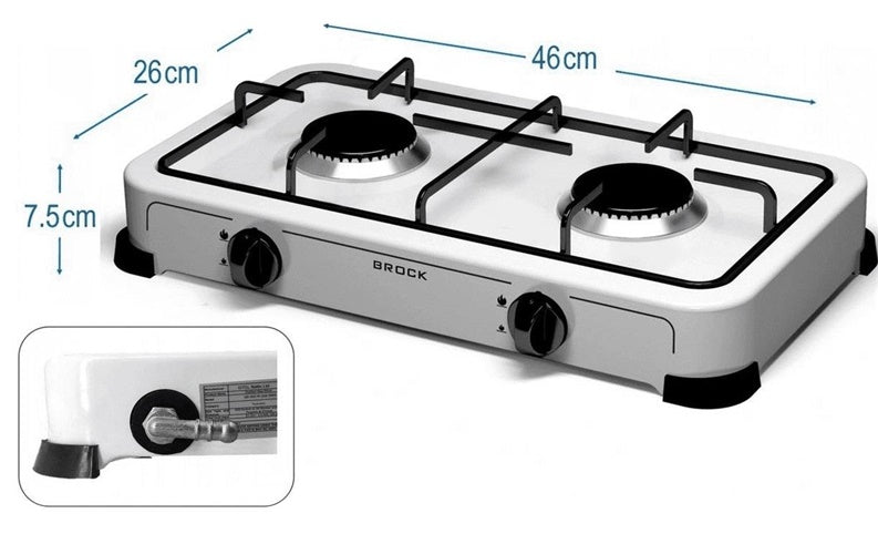 Kuchenka elektryczna mini Brock GS 002 W, biała