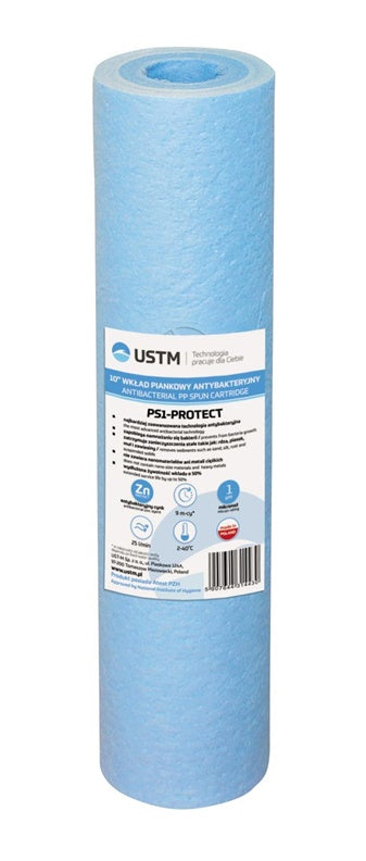 USTM PS1 10" Mechanical Antibacterial Filter Cartridge, 1 mkm