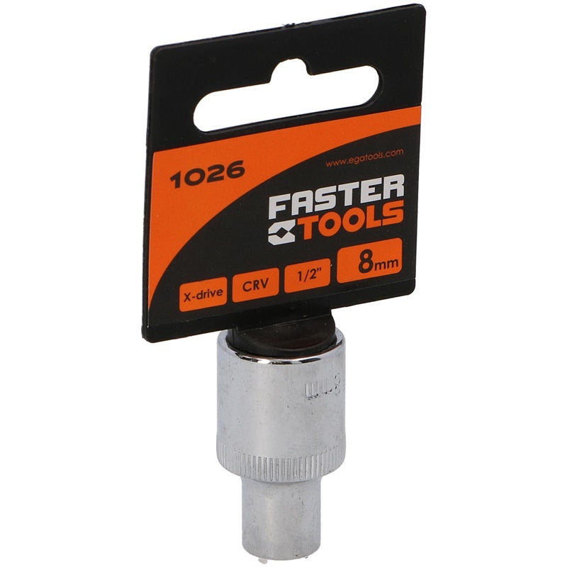 Faster Tools 1/2" 8 mm Socket 1026