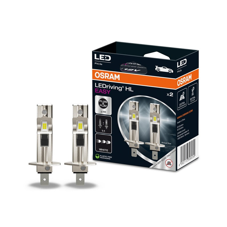 LEMP AUTO LED H1 12V 9W 1400 6500K 2VNT