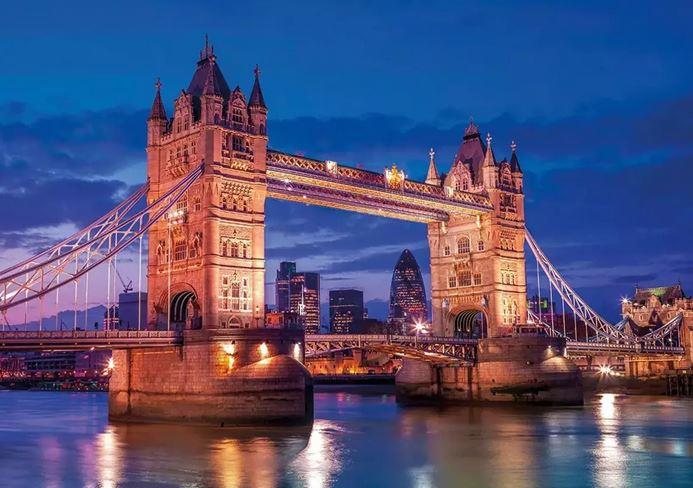 Jigsaw Puzzle Tower Bridge At Night 39772, 50x70 cm, 1000 pcs
