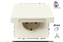 Socket LIREGUS MODERN, IP44, matt beige