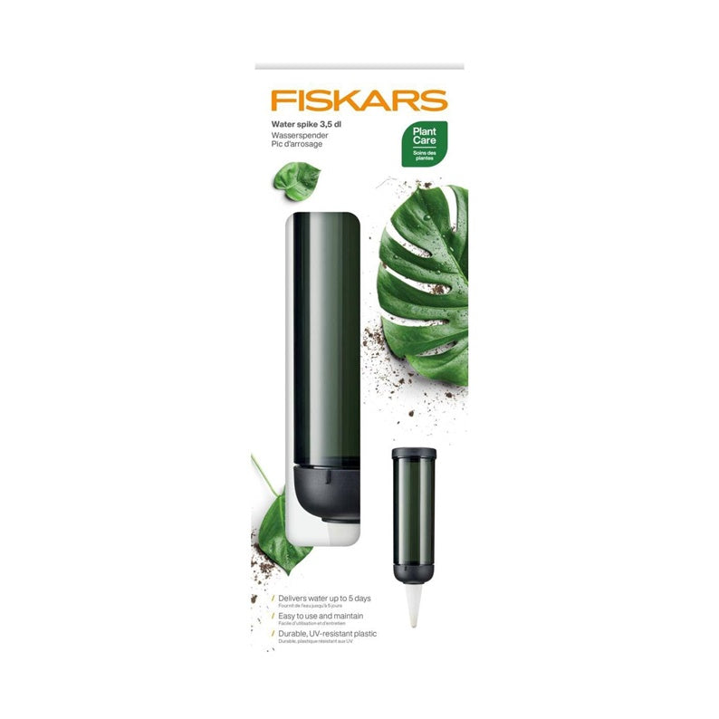 Watering globe Fiskars 1075380, black, 0.35 l