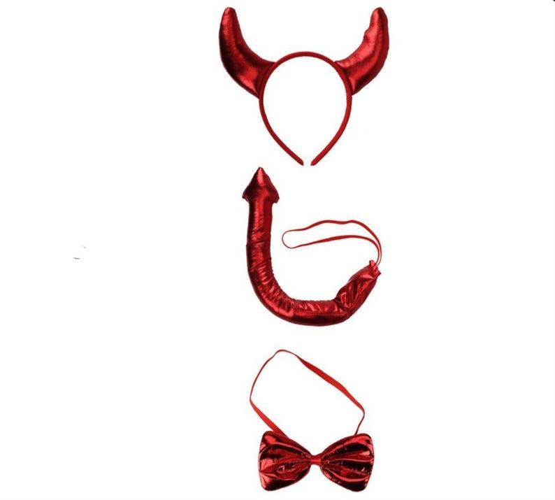 Hairband devil Widmann 5487N, black, plastic