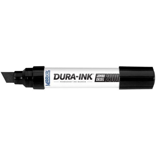 Industrial ink marker 9.5-16mm. BLACK. Chisel tip.