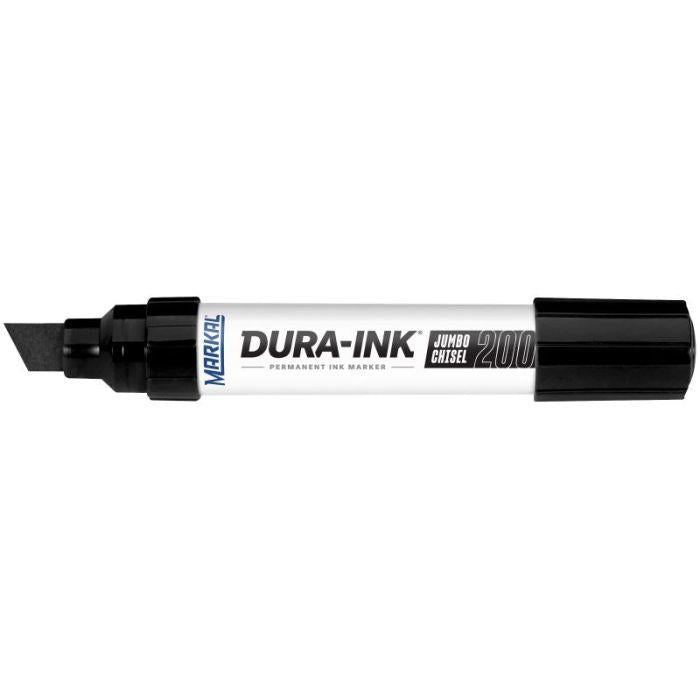 Industrial ink marker 9.5-16mm. BLACK. Chisel tip.