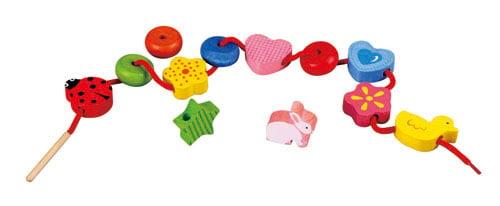 WOODEN FIRST THREADING GAME