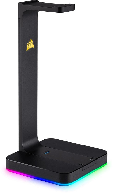 Ausinių stovas Corsair ST100 RGB Premium, juoda